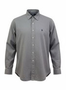 POLO RALPH LAUREN ΠΟΥΚΑΜΙΣΟ ΚΛΑΣΙΚΟ ΓΚΡΙ ΑΝΤΡΙΚΟ PRE OWNED L
