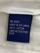 POLO RALPH LAUREN ΣΟΡΤΣ CHINO RETRO ΜΕ ΚΕΝΤΗΜΕΝΟ ΛΟΓΟΤΥΠΟ ΑΣΠΡΟ UNISEX XXL