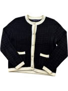 POLO SPORT ΠΛΕΚΤΗ ΖΑΚΕΤΑ COLLEGIATE ΜΑΥΡΟ ΑΝΤΡΙΚΟ PRE OWNED M