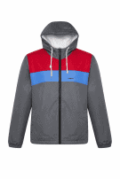 PORSCHE TRACK JACKET RETRO GREY RED MEN PRE OWNED M