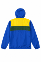 90S PORSCHE WINDBREAKER COLORBLOCK BLUE YELLOW GREEN ΑΝΤΡΙΚΟ PRE OWNED L