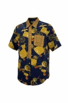 Πουκάμισο Retro με All-over Print Αστρονομία Μπλε UNISEX M