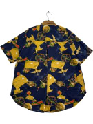 Πουκάμισο Retro με All-over Print Αστρονομία Μπλε UNISEX M