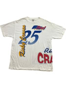 POWERPRO BY ONEITA T-SHIRT RICKY CRAVEN BUD RACING VINTAGE BIANCO UNISEX XL usato
