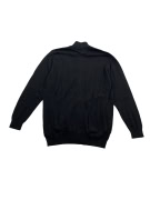 PRE END Πλεκτή Ζακέτα Zip Casual Μαύρη Ανδρική