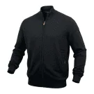PRE END Πλεκτή Ζακέτα Zip Casual Μαύρη Ανδρική
