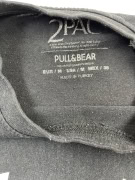 PULL&BEAR T-SHIRT 2PAC "ALL EYEZ ON ME" GRAPHIC ΜΑΥΡΟ UNISEX M