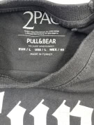 PULL&BEAR T-SHIRT 2PAC "ALL EYEZ ON ME" ΜΑΥΡΟ UNISEX L