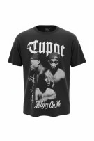 PULL&BEAR T-SHIRT 2PAC "ALL EYEZ ON ME" ΜΑΥΡΟ UNISEX L
