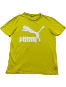 PUMA GRAPHIC TEE SPORTSWEAR YELLOW MEN PRE OWNED L