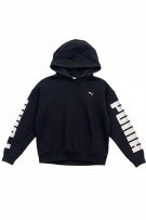 Puma Hoodie Big Logo Μαύρο Unisex S