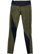 PUMA Leggings Sport Διχρωμο Pattern Μαύρο-Λαδί Γυναικείο S