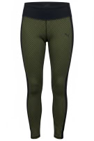 PUMA Leggings Sport Διχρωμο Pattern Μαύρο-Λαδί Γυναικείο S