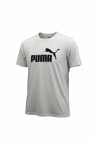 Puma Λευκό T-Shirt με Logo Βαμβακερό Size L