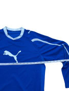 PUMA ΜΑΚΡΥΜΑΝΙΚΗ ΠΟΔΟΣΦΑΙΡΙΚΗ ΜΠΛΟΥΖΑ SPORTSWEAR ΜΠΛΕ ΑΝΤΡΙΚΟ PRE OWNED M