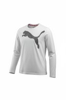 PUMA ΜΠΛΟΥΖΑ ΜΑΚΡΥΜΑΝΙΚΗ VINTAGE BIG LOGO ΛΕΥΚΗ ΑΝΔΡΙΚΗ L