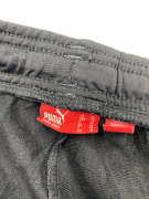 Puma Pantaloni della tuta neri con righe grigie unisex XS