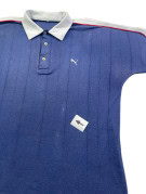 PUMA POLO T SHIRT RETRO BLU DONNA PRE OWNED M