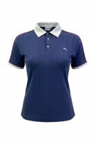 PUMA POLO T SHIRT RETRO BLU DONNA PRE OWNED M