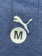PUMA POLO T SHIRT RETRO BLU DONNA PRE OWNED M