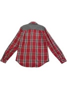 PUMA SPORTLIFESTYLE CAMICIA DA UOMO A QUADRI STILE FLANELLA ROSSO/BLU L