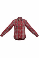 PUMA SPORTLIFESTYLE CAMICIA DA UOMO A QUADRI STILE FLANELLA ROSSO/BLU L