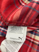 PUMA SPORTLIFESTYLE CAMICIA DA UOMO A QUADRI STILE FLANELLA ROSSO/BLU L