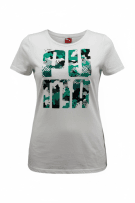 PUMA T-Shirt Casual Graphic Logo Λευκό Γυναικείο S