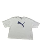 PUMA T-SHIRT CROP BIG LOGO WHITE WOMEN M