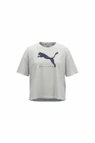 PUMA T-SHIRT CROP BIG LOGO WHITE WOMEN M