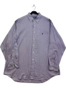 RALPH LAUREN BUTTON DOWN ΠΟΥΚΑΜΙΣΟ CLASSIC ΡΙΓΕ ΜΩΒ ΑΝΤΡΙΚΟ PRE OWNED XL