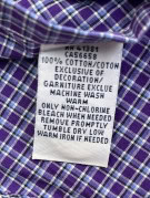 RALPH LAUREN BUTTON DOWN ΠΟΥΚΑΜΙΣΟ ΚΑΡΟ ΜΩΒ ΑΝΤΡΙΚΟ PRE OWNED L