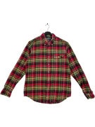 RALPH LAUREN CAMICIA A QUADRI CLASSICA ROSSO VERDE UOMO PRE OWNED M