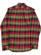 RALPH LAUREN CAMICIA A QUADRI CLASSICA ROSSO VERDE UOMO PRE OWNED M