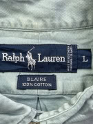 RALPH LAUREN ΚΟΝΤΟΜΑΝΙΚΟ ΠΟΥΚΑΜΙΣΟ CLASSIC SAGE GREEN ΑΝΤΡΙΚΟ PRE OWNED L