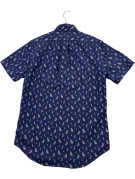 RALPH LAUREN ΚΟΝΤΟΜΑΝΙΚΟ ΠΟΥΚΑΜΙΣΟ GRAPHIC NAVY ΑΝΤΡΙΚΟ PRE OWNED S