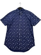 RALPH LAUREN ΚΟΝΤΟΜΑΝΙΚΟ ΠΟΥΚΑΜΙΣΟ GRAPHIC NAVY ΑΝΤΡΙΚΟ PRE OWNED S