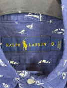 RALPH LAUREN ΚΟΝΤΟΜΑΝΙΚΟ ΠΟΥΚΑΜΙΣΟ GRAPHIC NAVY ΑΝΤΡΙΚΟ PRE OWNED S