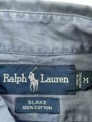 RALPH LAUREN ΚΟΝΤΟΜΑΝΙΚΟ ΠΟΥΚΑΜΙΣΟ ΚΛΑΣΙΚΟ ΜΠΛΕ ΑΝΤΡΙΚΟ PRE OWNED M