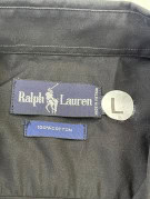 RALPH LAUREN ΚΟΝΤΟΜΑΝΙΚΟ ΠΟΥΚΑΜΙΣΟ MINIMAL ΜΑΥΡΟ ΑΝΤΡΙΚΟ PRE OWNED L