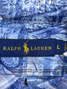 RALPH LAUREN ΚΟΝΤΟΜΑΝΙΚΟ ΠΟΥΚΑΜΙΣΟ PAISLEY ΜΠΛΕ ΑΝΤΡΙΚΟ PRE OWNED L