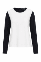 RALPH LAUREN LONGSLEEVE MONOCHROME BLACK WHITE WOMEN PRE OWNED M