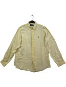 RALPH LAUREN LONG SLEEVE SHIRT CLASSIC FIT LIGHT YELLOW MENS PRE OWNED L