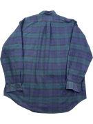 RALPH LAUREN ΠΟΥΚΑΜΙΣΟ 90s THE BIG OXFORD ΚΑΡΟ ΜΠΛΕ-ΠΡΑΣΙΝΟ UNISEX XXL