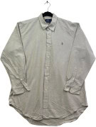 RALPH LAUREN ΠΟΥΚΑΜΙΣΟ BUTTON DOWN ΚΛΑΣΙΚΟ STONE GREY ΑΝΤΡΙΚΟ PRE OWNED XL