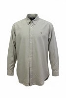 RALPH LAUREN ΠΟΥΚΑΜΙΣΟ BUTTON DOWN ΚΛΑΣΙΚΟ STONE GREY ΑΝΤΡΙΚΟ PRE OWNED XL