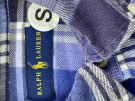 RALPH LAUREN ΠΟΥΚΑΜΙΣΟ CHECKED ΜΠΛΕ ΑΝΤΡΙΚΟ PRE OWNED