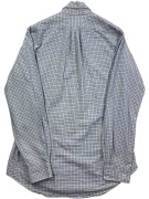 RALPH LAUREN ΠΟΥΚΑΜΙΣΟ CHECKERED CUSTOM FIT LOGO ΜΠΛΕ UNISEX S