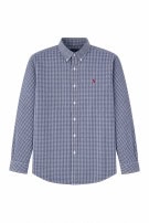 RALPH LAUREN CAMICIA CHECK BLU UOMO PRE OWNED XL