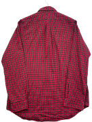RALPH LAUREN BUTTON DOWN SHIRT CLASSIC PLAID RED MENS PRE OWNED L